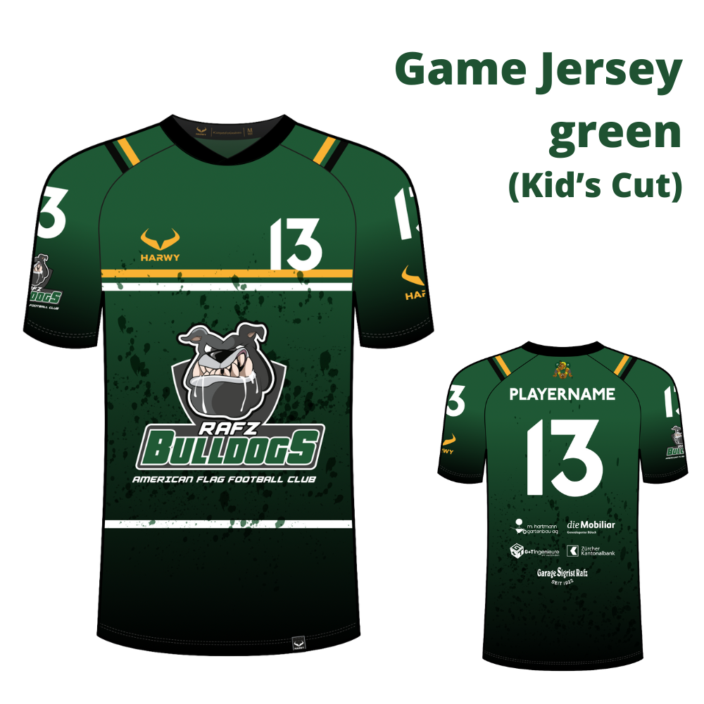 Bulldogs Jersey - green (Kid's Cut)