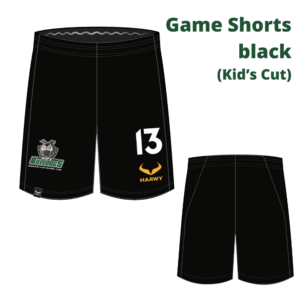 Bulldogs Shorts - black (Kid's Cut)