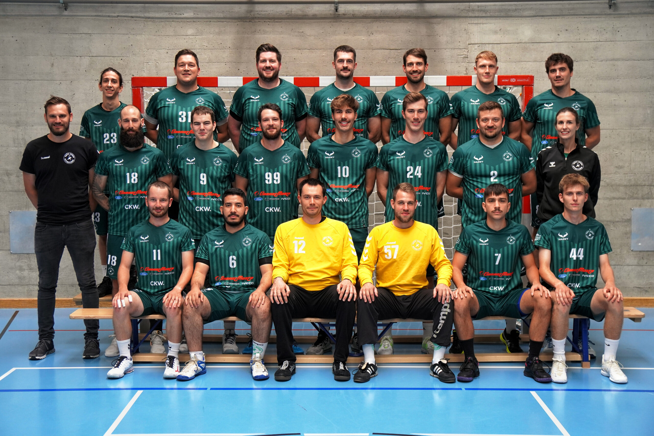Handballteam Grün-Weiss Effretikon mit neuem Vereinstrikot