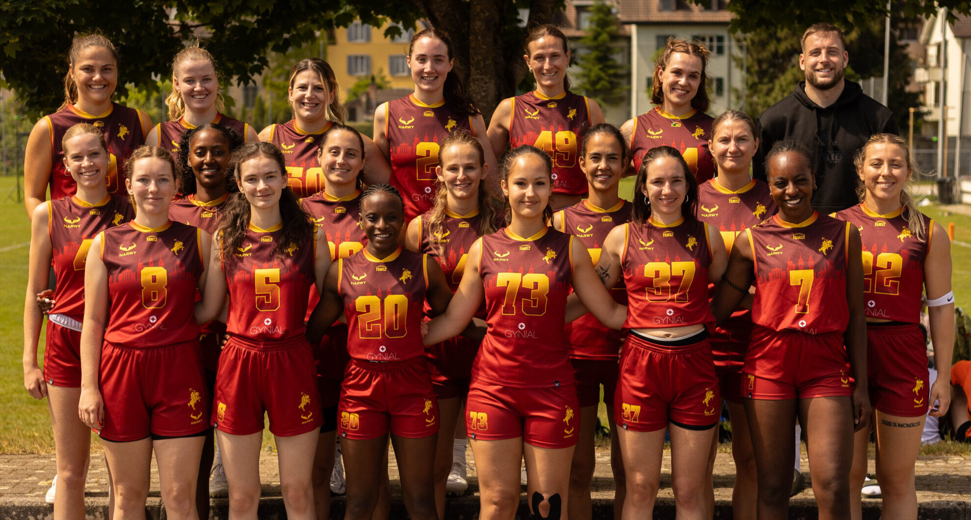 Winterthur Warriors Ladies im HARWY Flagfootball Trikot