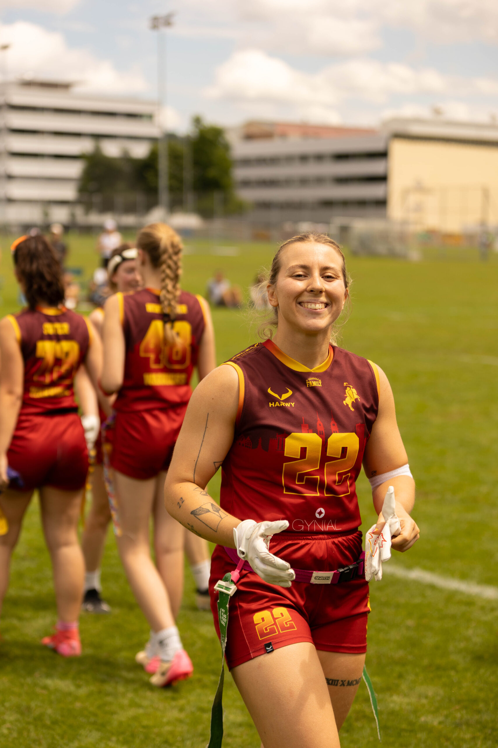 Winterthur Warriors Ladies im HARWY Flagfootball Trikot