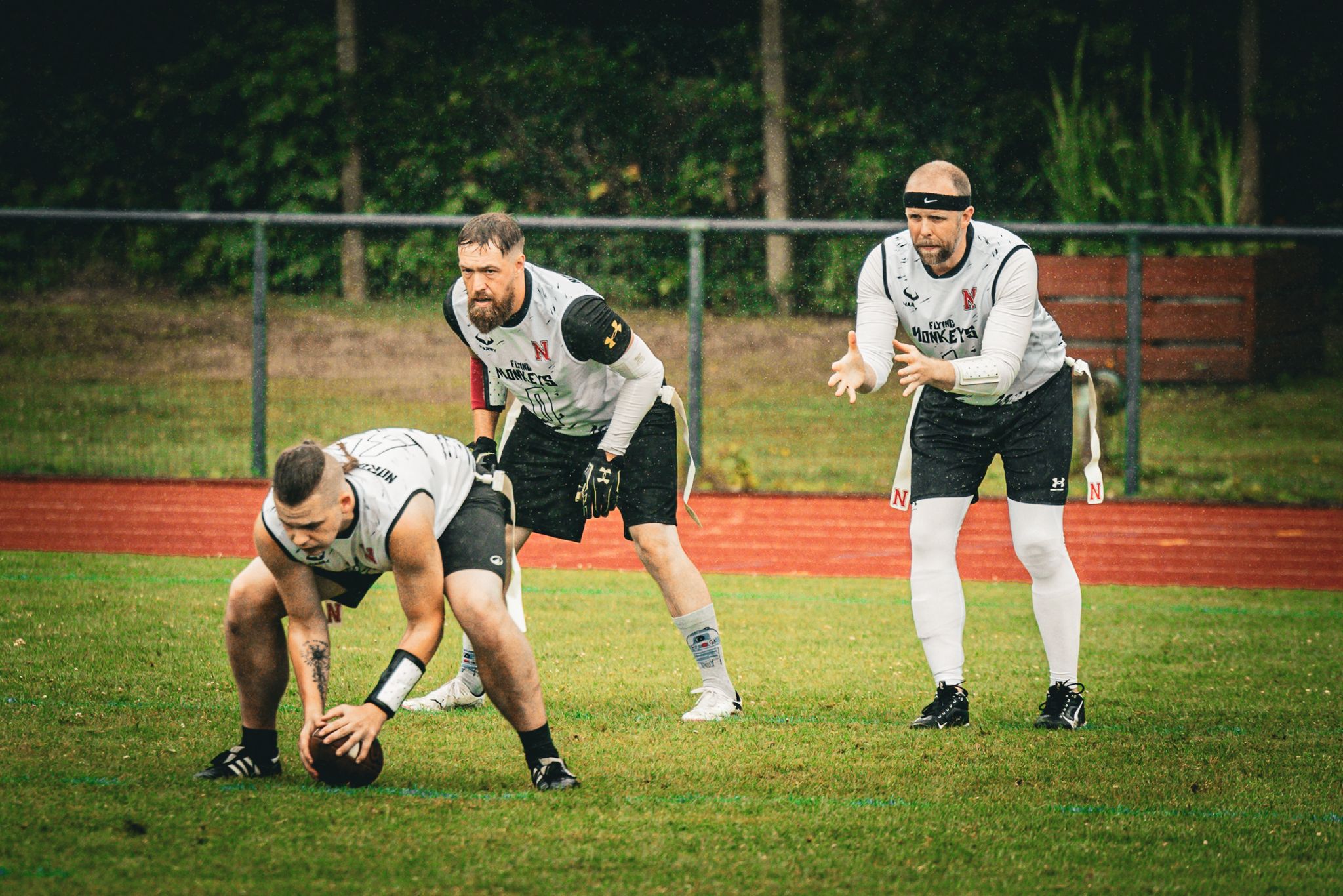 Norderstedt Flying Monkeys spielen Flagfootball im HARWY Trikot